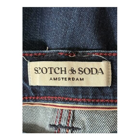 Scotch & Soda jeans The Charm high rise flare dark blue size 12 31 - Picture 4 of 6